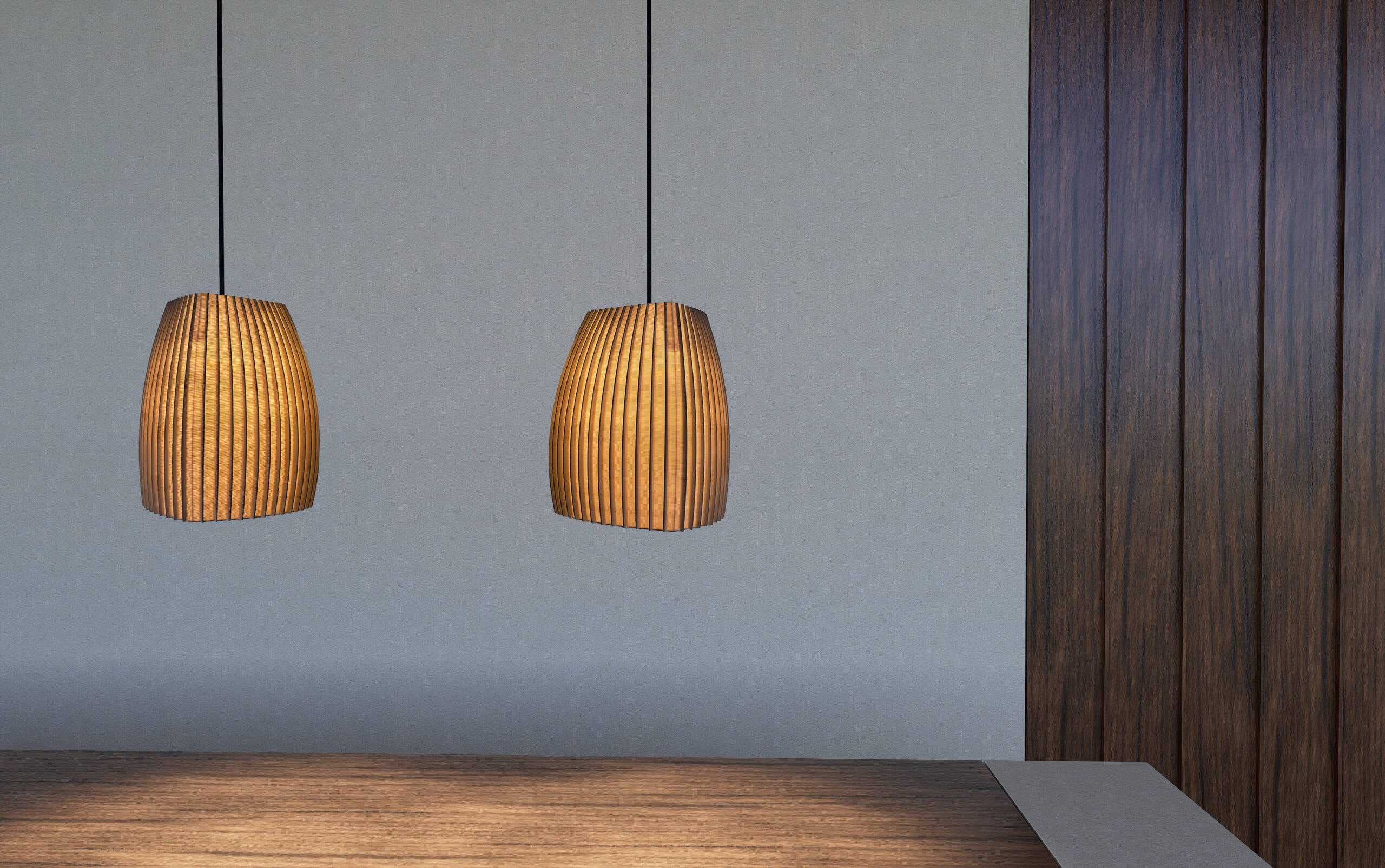Triangle pendant Lamp Kaki - Image 11