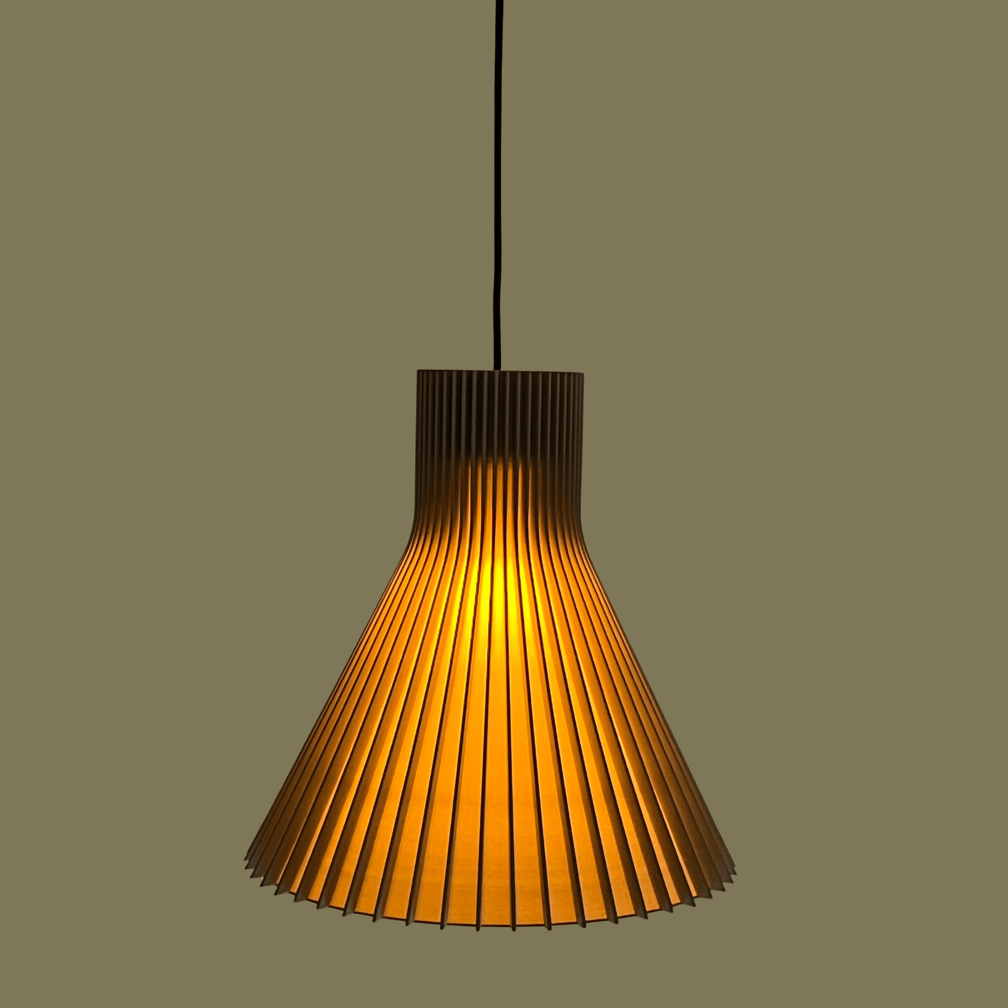 Cone Pendant Lamp Kaki - Image 2