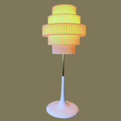 Pyramid Table Lamp White