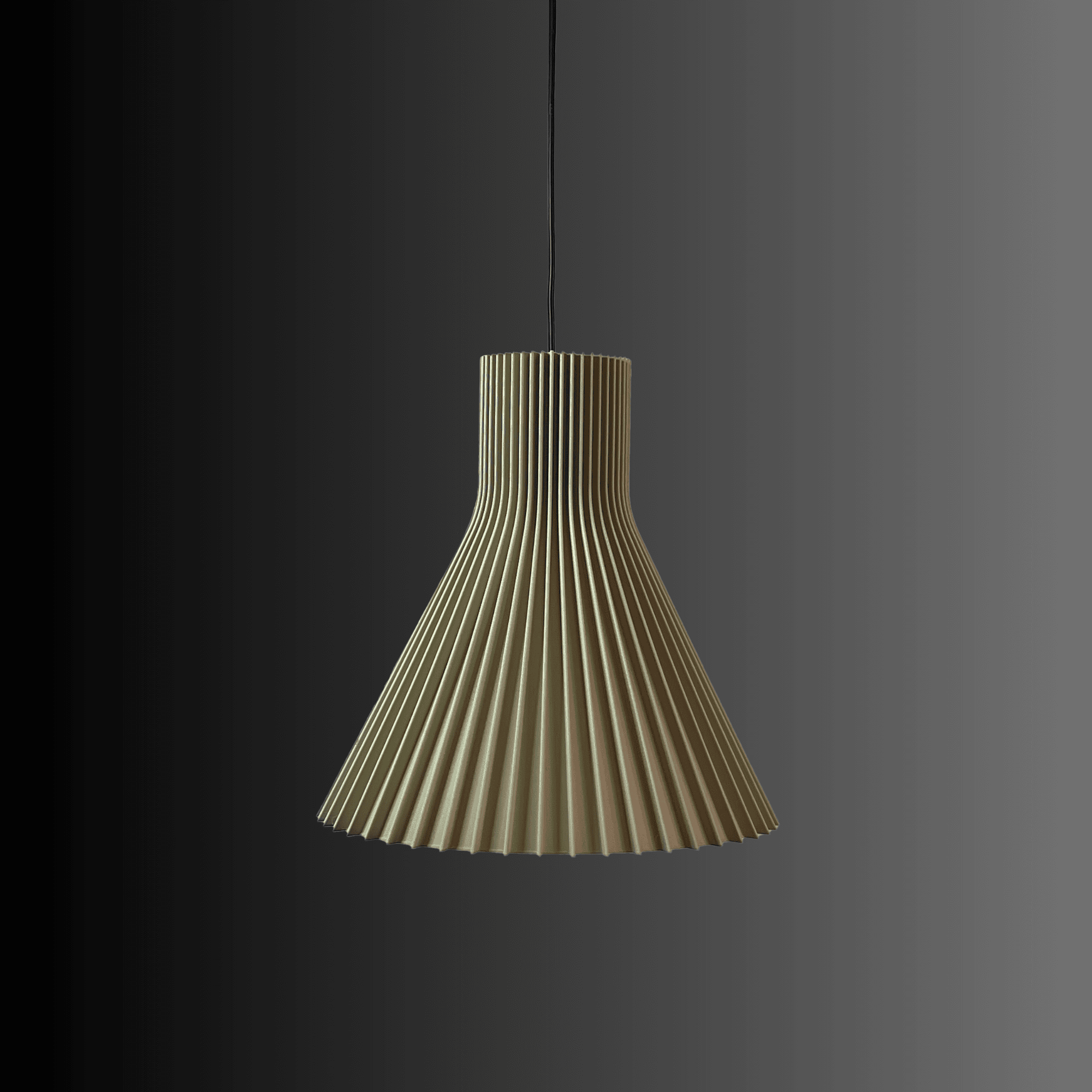 Cone Pendant Lamp Kaki - Image 6