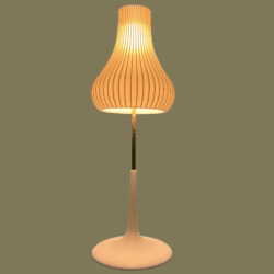 Drop Table Lamp White